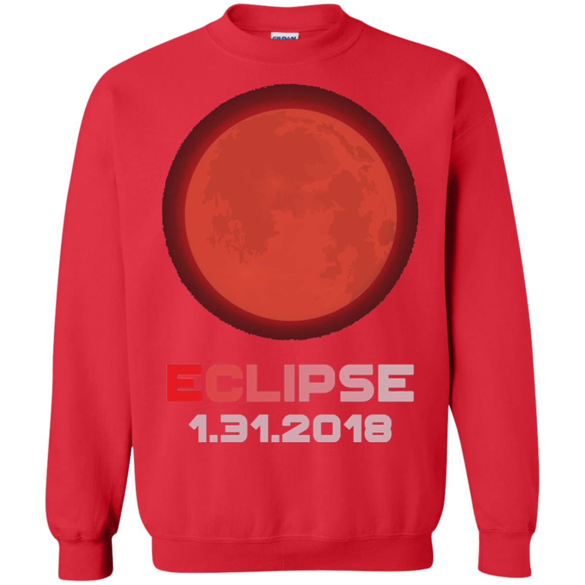 Eclipse January 31st 2018 Total Lunar Eclipse T-shirt Red