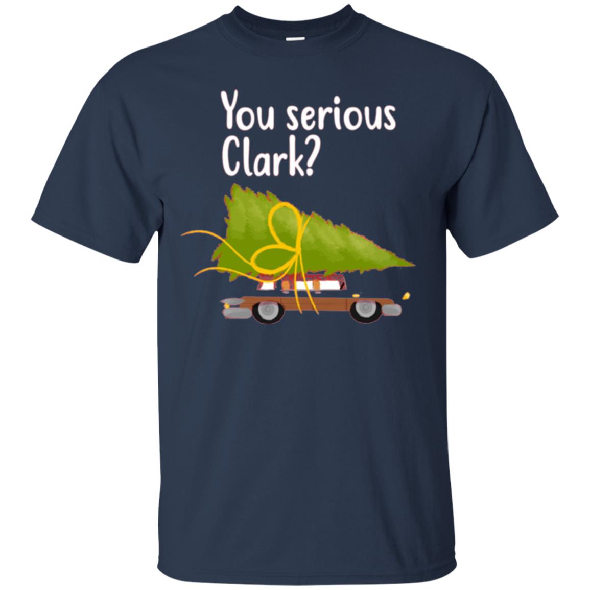 Christmas T-shirt You Serious Clark Navy