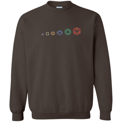 D20 Dice Evolution Role Playing T-shirt Dark Chocolate