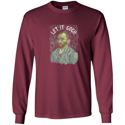 Artist T-shirt Vincent Van Let It Gogh Maroon