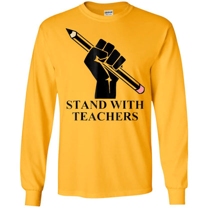 Colorado Teachers Stand With Teachers Educator Strike Shirt Gold