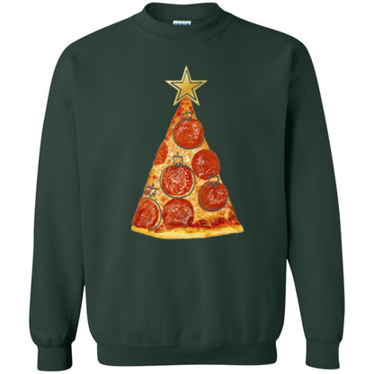 Merry Christmas T-shirt Pizza Slice Christmas Tree