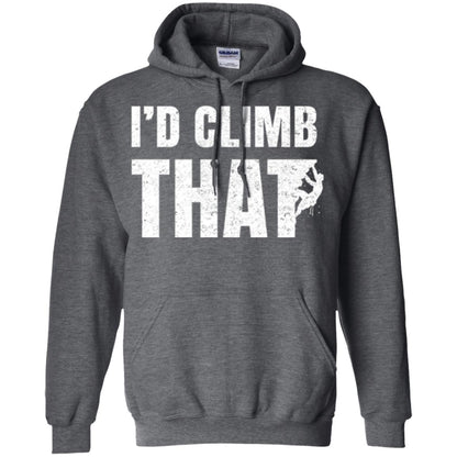 Rock Mountain Climbing T-shirt I_d Climb That Dark Heather