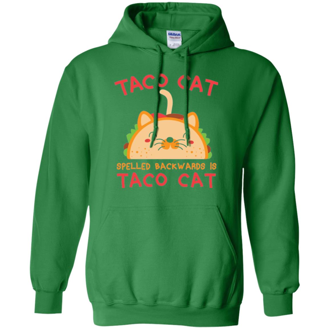 Taco Cat T-shirt Spelled Backwards Is Taco Cat Irish Green