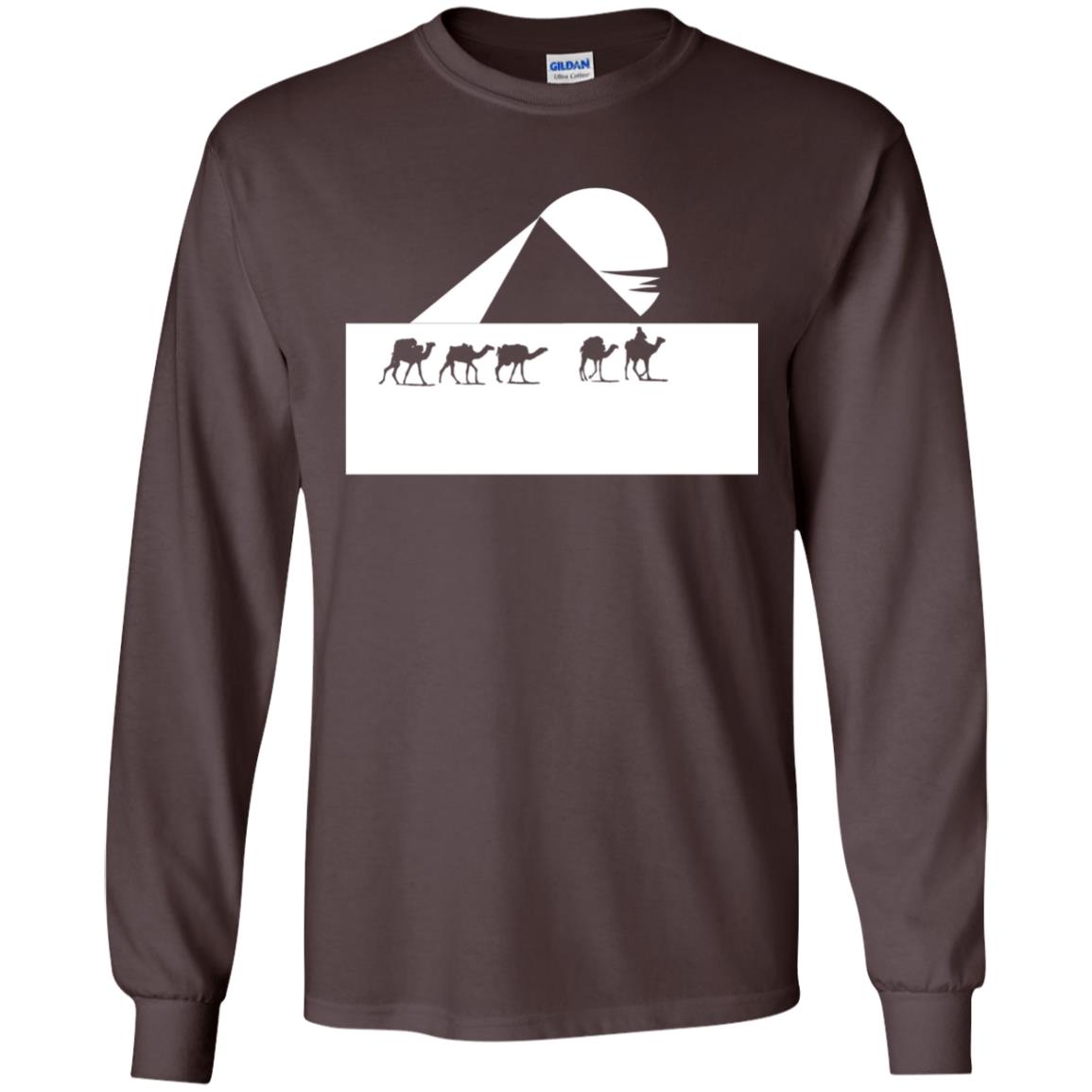 Egyptian Great Pyramid Of Giza T-shirt Dark Chocolate