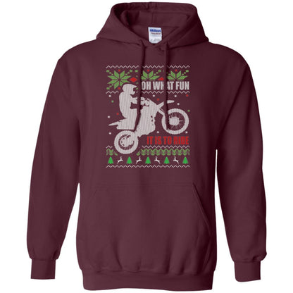 Motorbike T-shirt Oh What Fun It Is To Ride Maroon