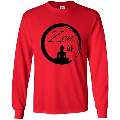 Zen Af Yoga Graphic T-shirt Red