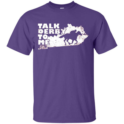 Talk Derby To Me Horse Race Shirt Purple