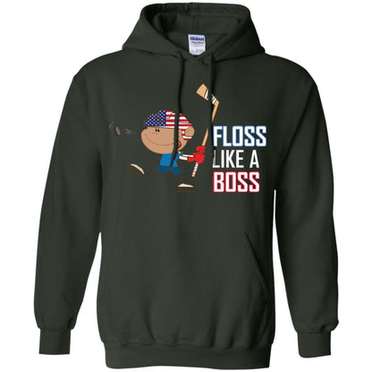 Floss Like A Boss Shirt For Hockey Players Forest Green