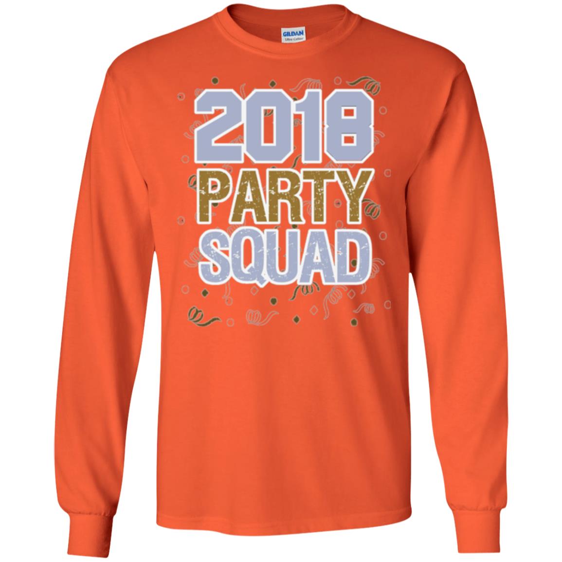 New Years Eve 2018 T-shirt Party Squad Orange