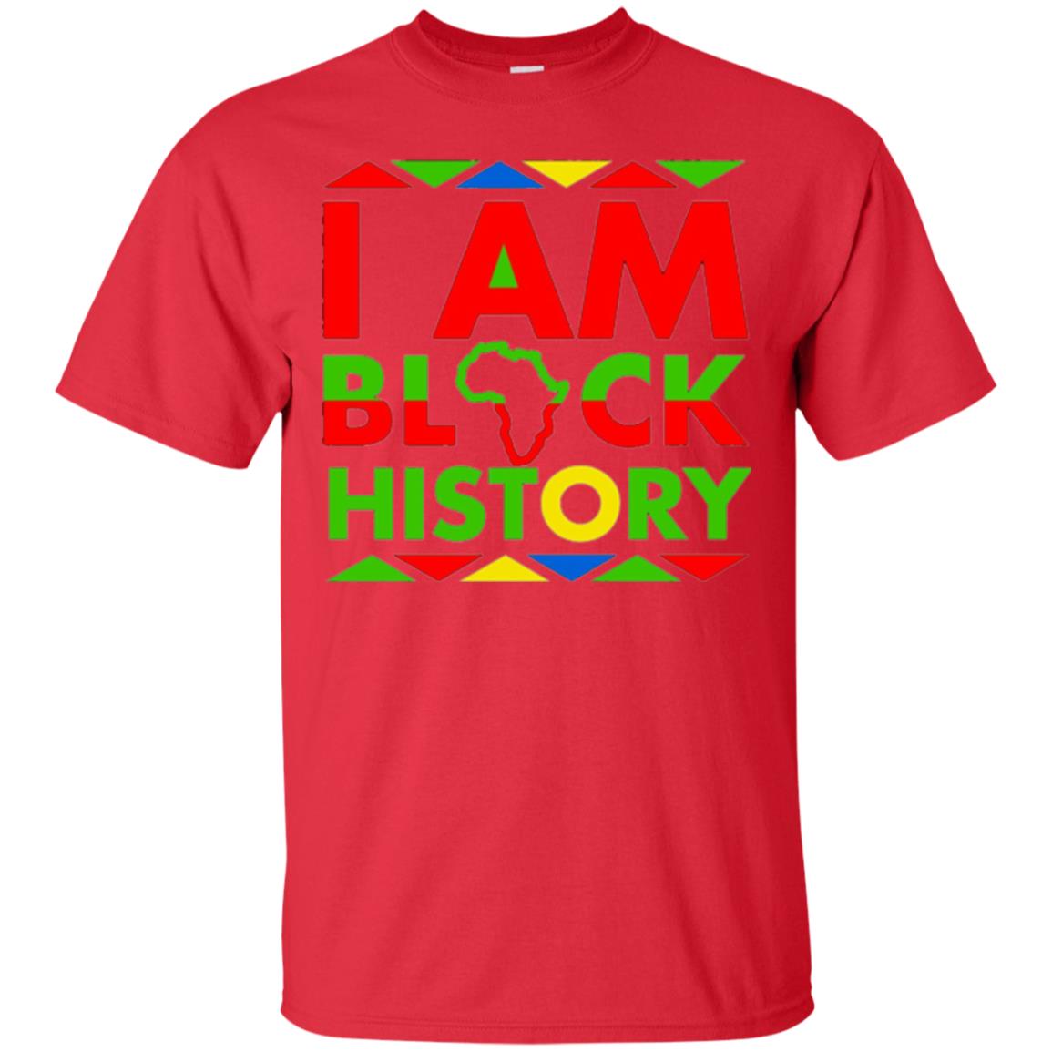 I Am Black History Month Black Pride T-shirt Red