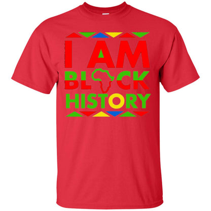 I Am Black History Month Black Pride T-shirt Red