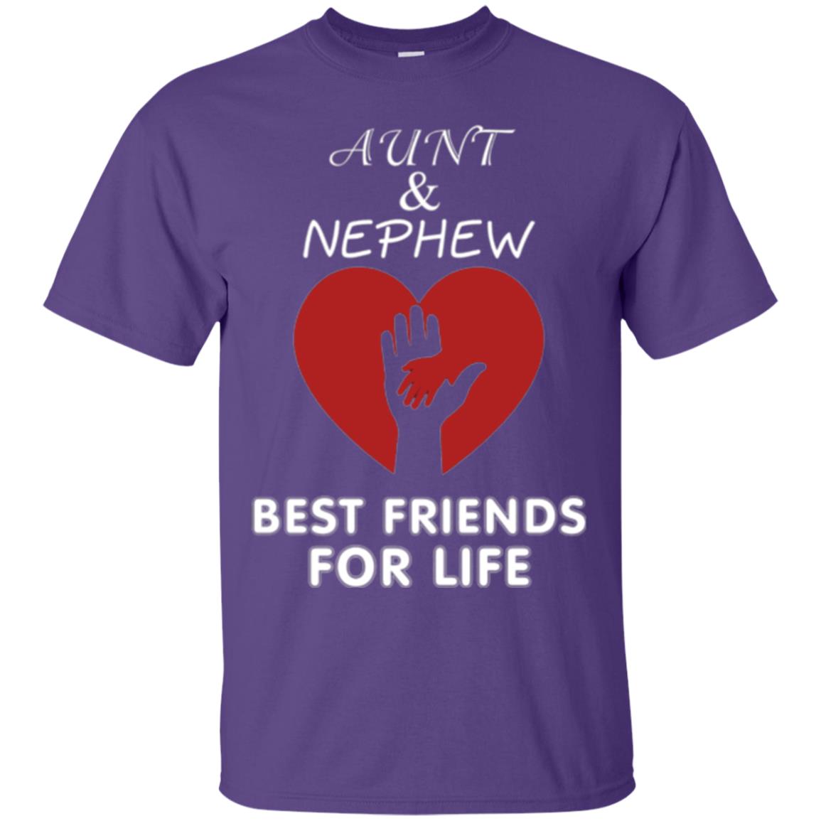 Family T-shirt Aunt And Nephew Best Friends For Life Purple