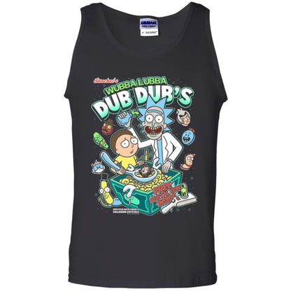 Movie T-shirt Wubba Luba Dub Dub_s Cereal Black