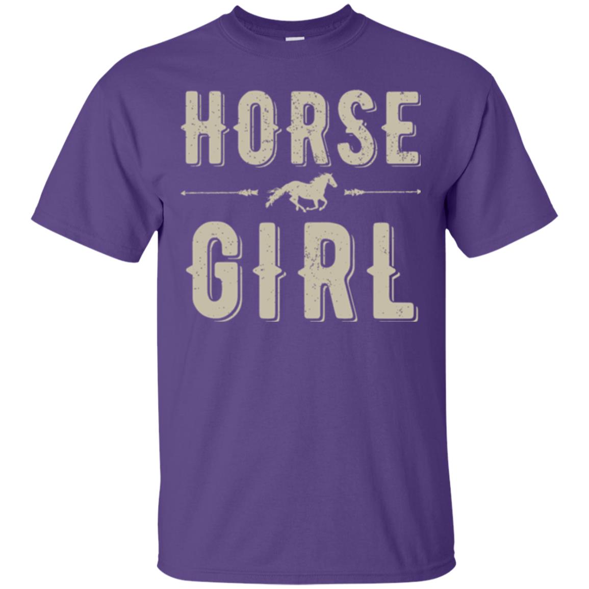 Horse Girl T-shirt Purple