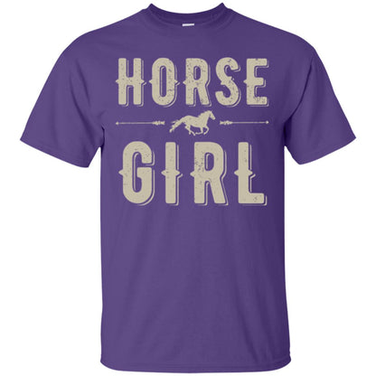 Horse Girl T-shirt Purple