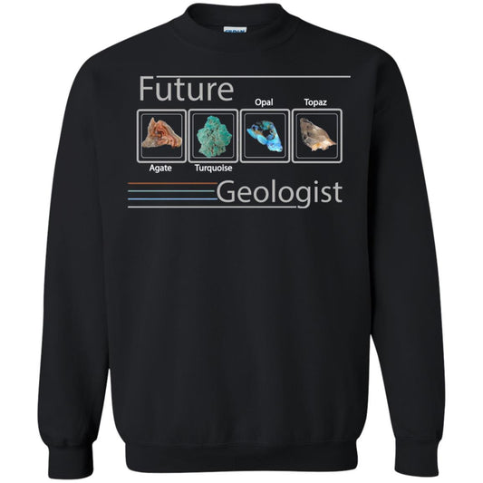 Future Geologist T-shirt Color Rocks Black