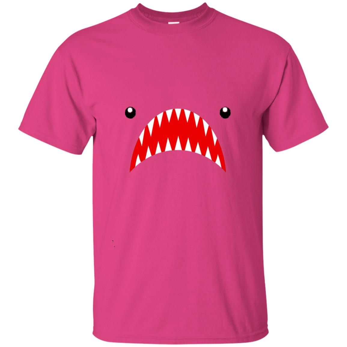 Shark Face Teeth The Week Open Mouth Shirt Heliconia