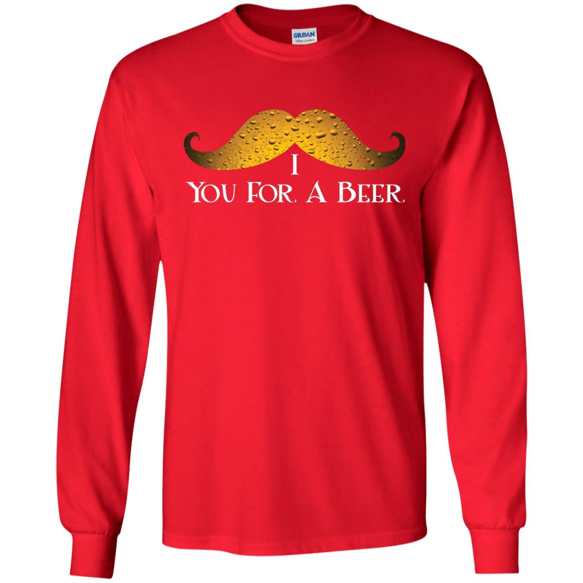 I Mustache You For A Beer Saint Patrick_s Day Red