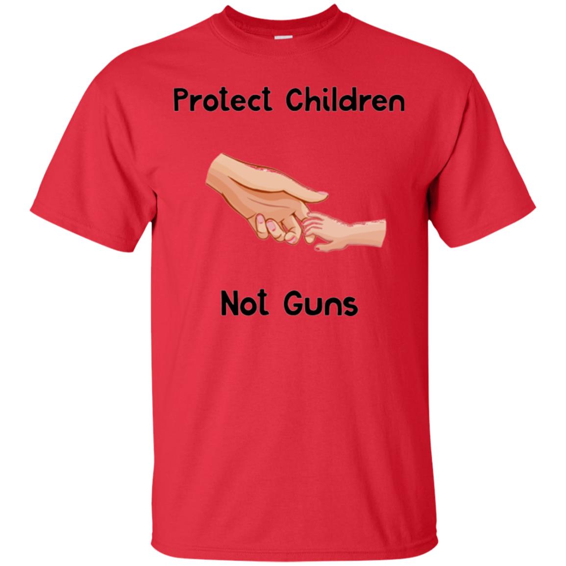 Protect Children Not Guns Anti Gun Protest T-shirt Red