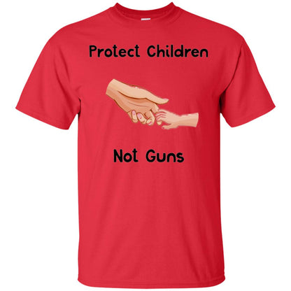 Protect Children Not Guns Anti Gun Protest T-shirt Red