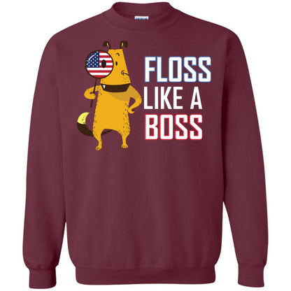 Floss Like A Boss Dog Shirt Maroon