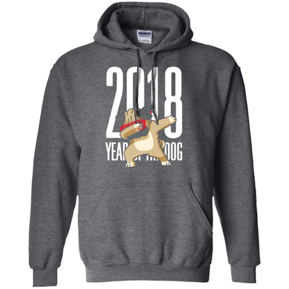 Dog Lover T-shirt 2018 Year Of The Dog Dark Heather