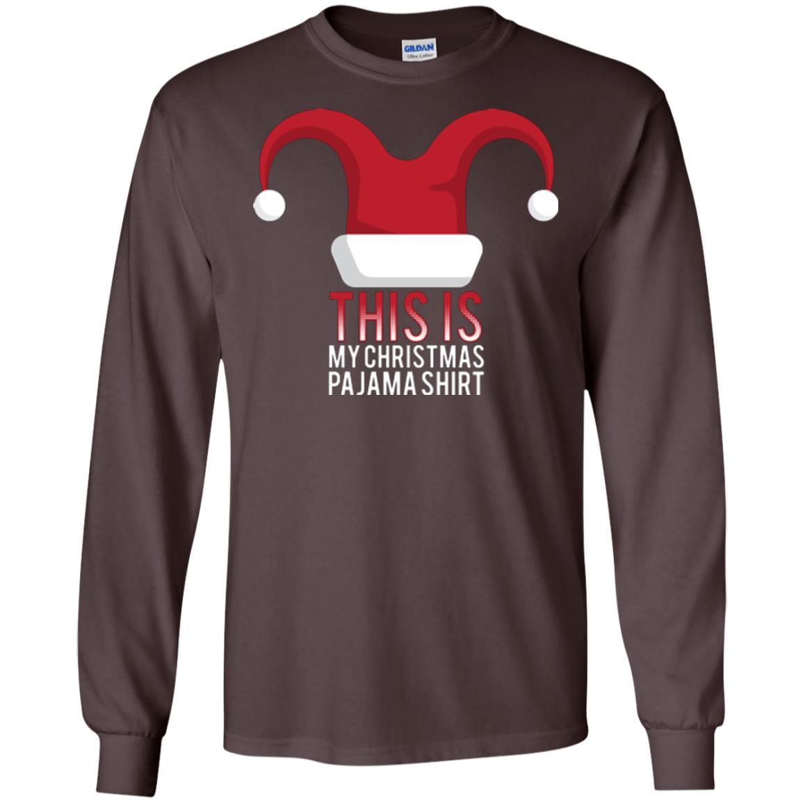 Christmas T-shirt This Is My Christmas Pajama Shirt Dark Chocolate