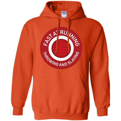 Fast At Running Throwing And Slaying Dodgeball Shirts Orange