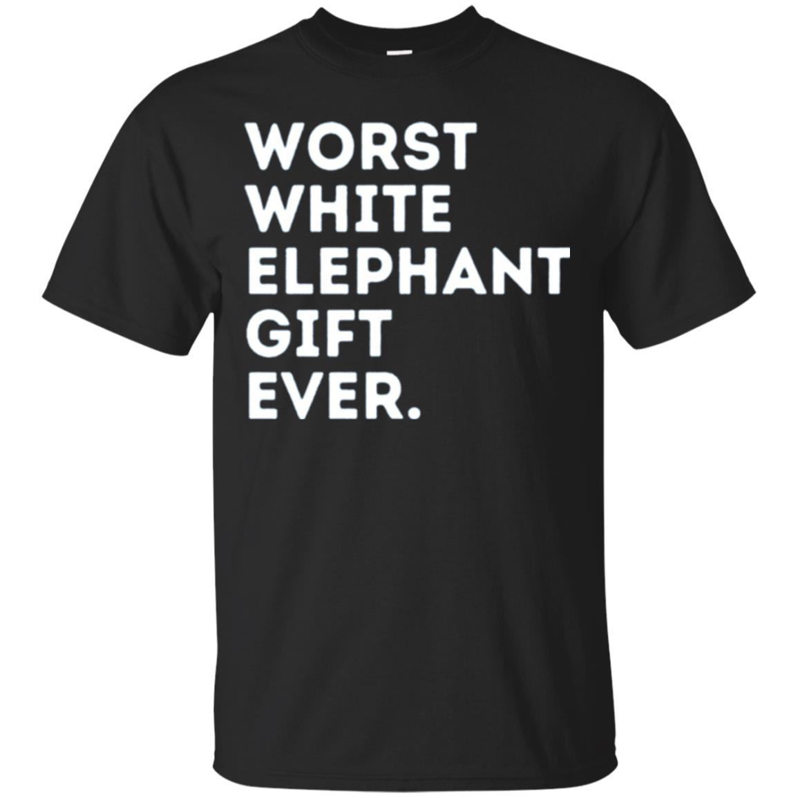 Best Worst White Elephant T-shirt Black