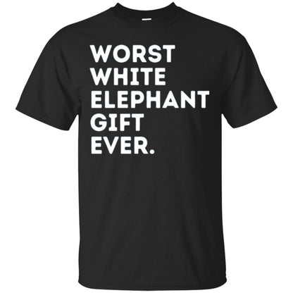 Best Worst White Elephant T-shirt Black