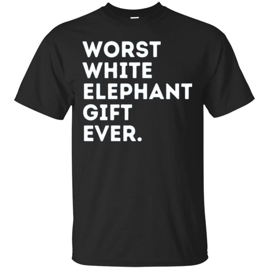 Best Worst White Elephant T-shirt Black