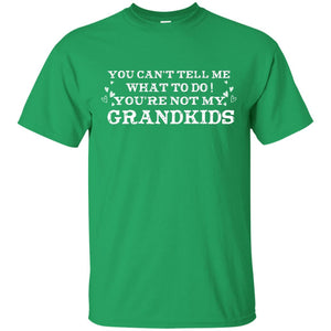 You Can't Tell Me What To Do You're Not My Grandkids Grandparents Gift ShirtG200 Gildan Ultra Cotton T-Shirt