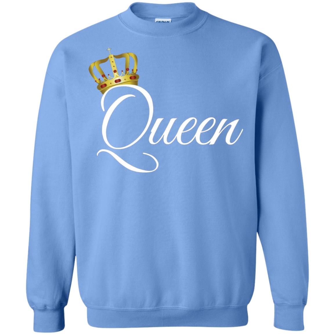 King And Queen T-shirt Matching Couple Outfits Carolina Blue