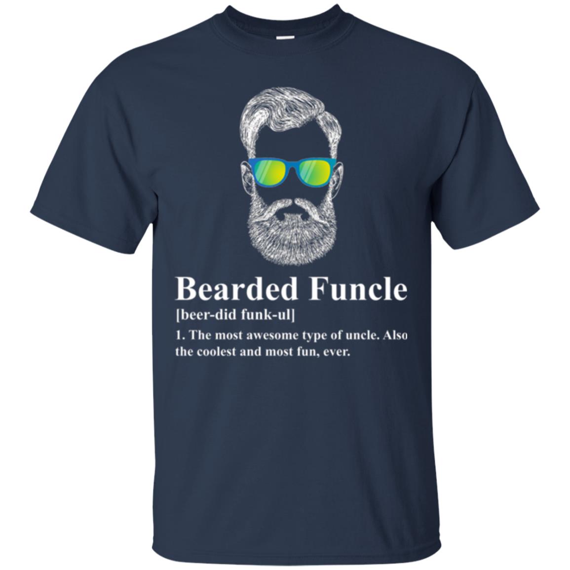 Uncle T-shirt Beared Funcle Navy
