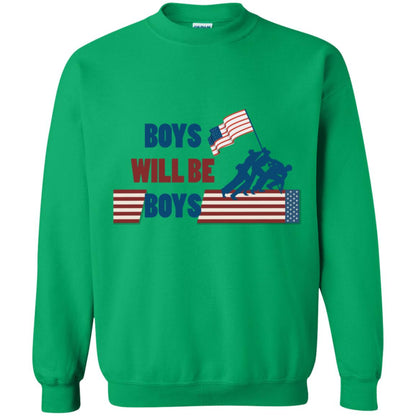 Boys Will Be Boys Military Shirt Irish Green