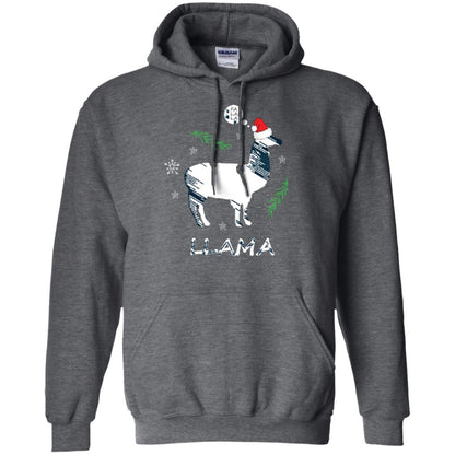 Christmas T-shirt Fa La La La Llama T-shirt Dark Heather