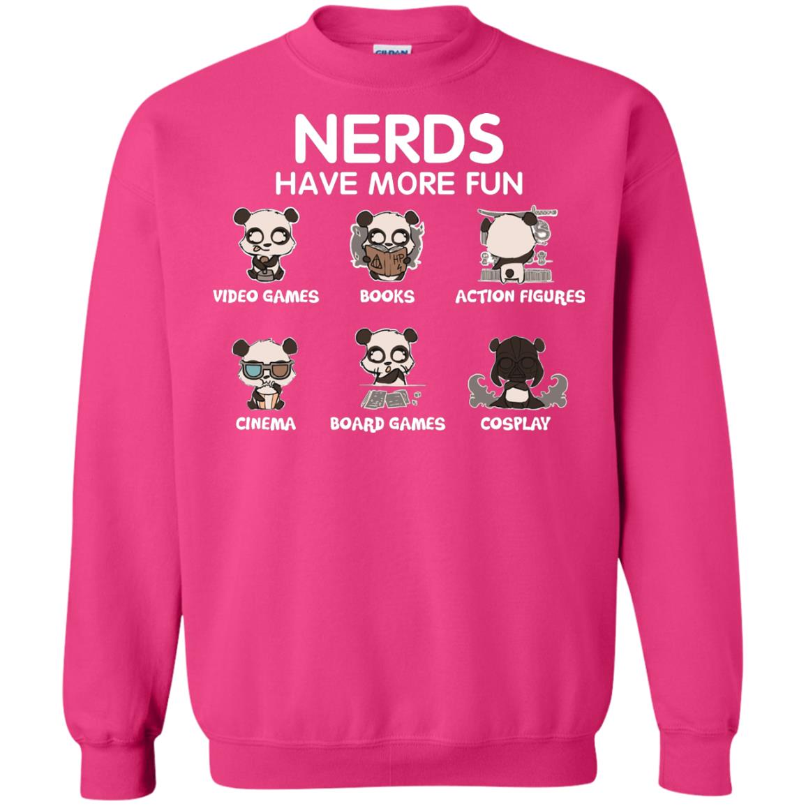 Nerds Have More Fun Video Games Books Action Figures Shirts Heliconia