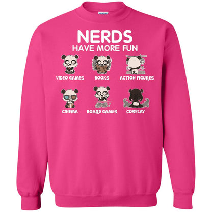 Nerds Have More Fun Video Games Books Action Figures Shirts Heliconia