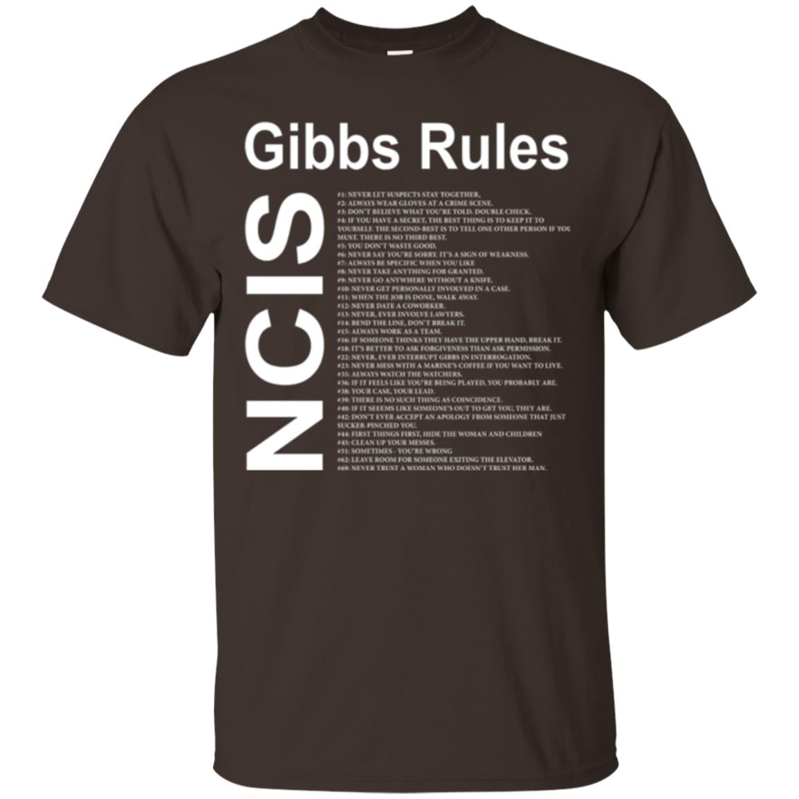 Gibbs Rules T-shirt Dark Chocolate