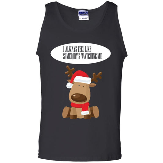 Christmas T-shirt I Always Feel Like Somebody's Watching Me Black
