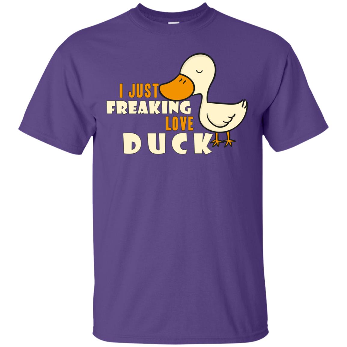 I Just Freaking Love Duck Shirt Purple