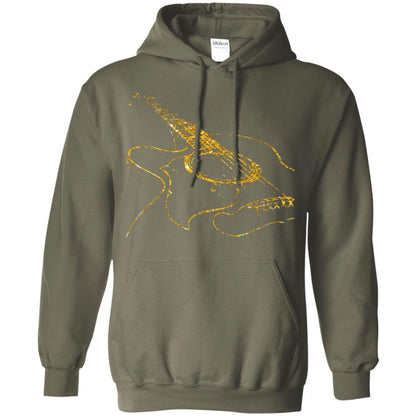 Guitar Gold Guitarist Gift Shirt For Mens Or Womens Military Green