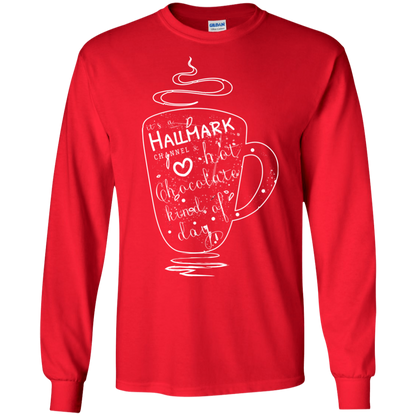 Christmas T-shirt It's A Hallmark Hot Chocolate Kind Of Day Red