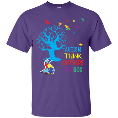 Autism Awareness T-shirt Autism Think Outside Purple
