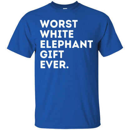 Best Worst White Elephant T-shirt Royal