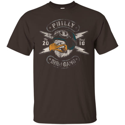 Bird Gang Eagles T-shirt Vintage Distressed Dark Chocolate