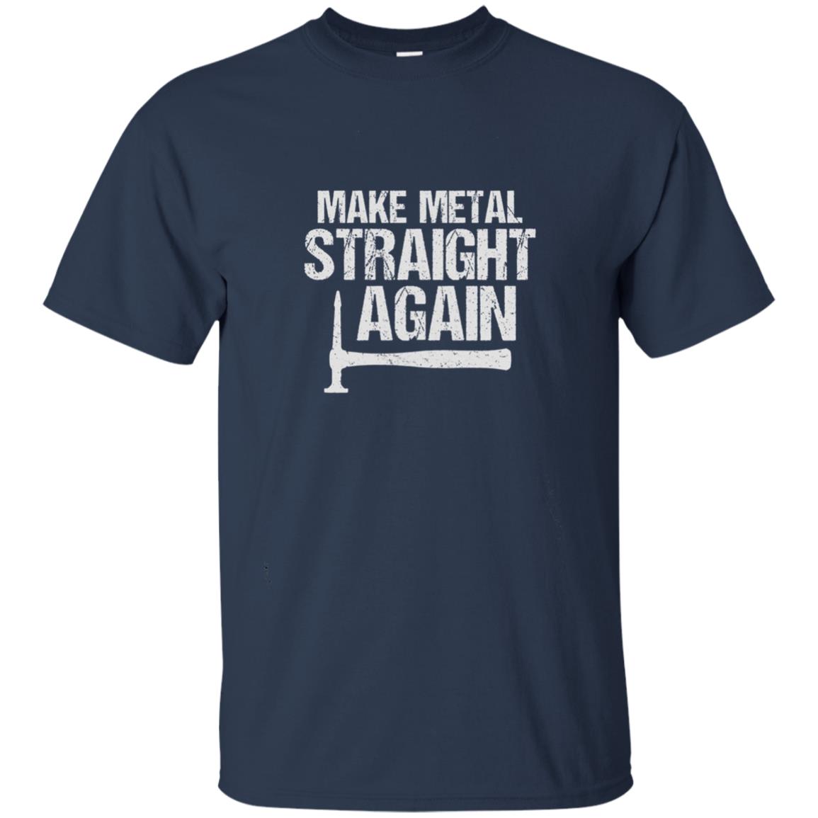 Make Metal Straight Again Auto Body Shirt Navy