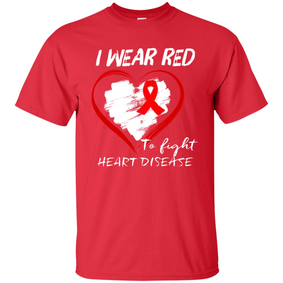 I Wear Red To Fight Heart Disease Shirt Red