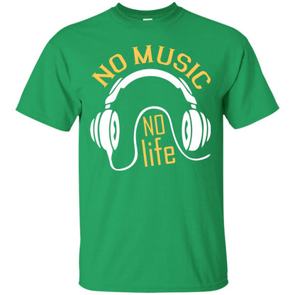 No Music No Life Music Lover Shirt Irish Green